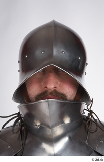 Photos Medieval Knight in plate armor 1 head helmet medieval…